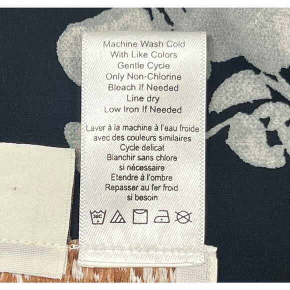 Coldwater Creek Reversable Floral Polka Dot Fit & Flare Dress Sleeveless Size PS - Picture 8 of 9